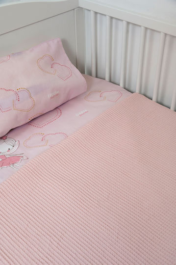 Biokarpet Naf Naf Little Fairies 303 Salmon Pink Baby Waffle Blanket Biokarpet Naf Naf Little Fairies 303 Salmon Pink Baby Waffle Blanket