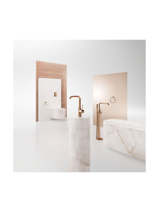 Grohe Essentials Wall-mounted Paper Holder Metallic Brushed Warm Sunset