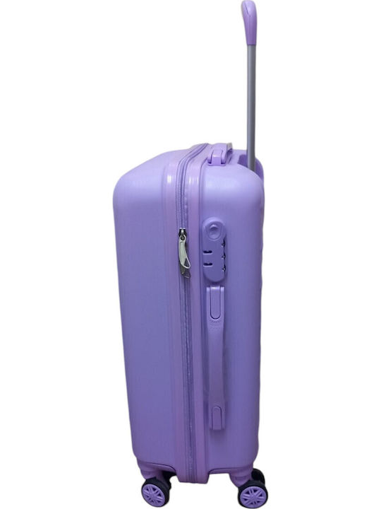 Felbags Valiză de Călătorie de Cabină Rigidă Lila cu 4 Roți Înălțime 55cm
