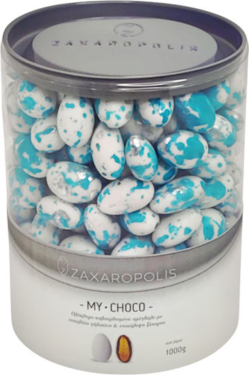 Zaxaropolis Шарени Бадеми My Choco във Форма Класически с Вкус Stracciatella Тюркоазен 1000гр