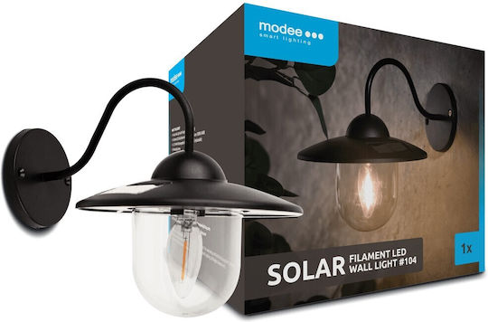 Modee Lighting Wall Mounted Solar Light 10lm with Warm White Light 2700K IP44 20cmx20cmcm