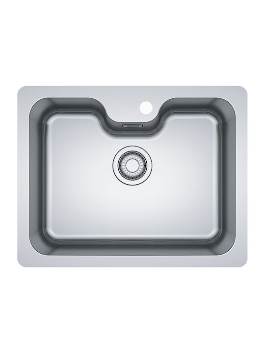 Franke Bell Bcx 110-55 Tl Υποκαθήμενος Νεροχύτης Inox Μ61xΠ48cm Ασημί