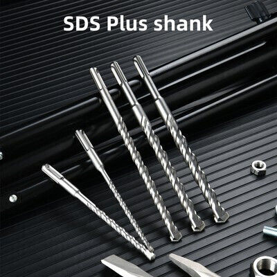 Deli Set Bohrer & Meißelmeißel & Spitzmeißel 10Stück mit Aufnahme SDS Plus