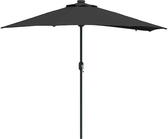 Hanging Aluminum Black Parasol 2.23x2.23xH2.23m