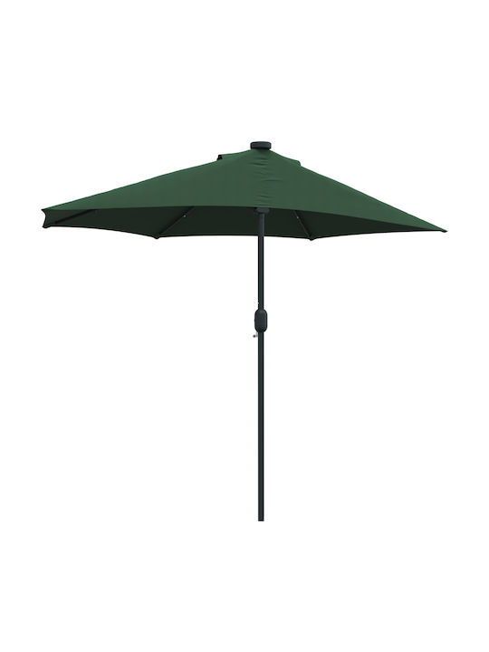 Hanging Aluminum Garden Parasol Green 2.23x2.23xHeight 2.23m