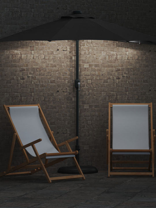 Garten- und Terrassen-Sonnenschirm Hängend Aluminium Grau 2,23x2,23xHöhe 2,23 m