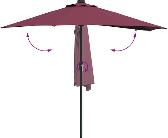 vidaXL Hängender Aluminium Garten- und Terrassen-Sonnenschirm vidaXL Hängender Aluminium Garten- und Terrassen-Sonnenschirm
