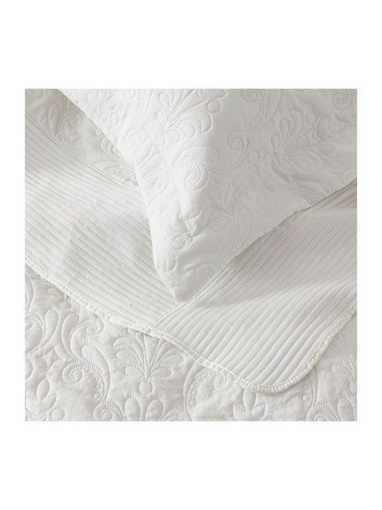 Nima Harmony Σετ Κουβερλί Υπέρδιπλο Microfiber Off White Εκρού 240x260cm