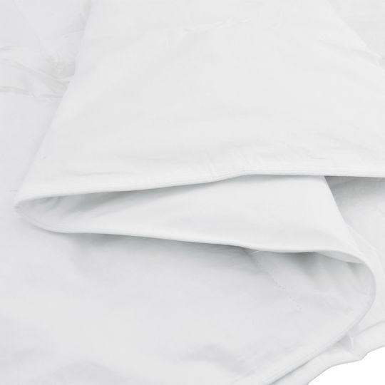 vidaXL Κουβερλί Μονό Λευκό 135x200cm