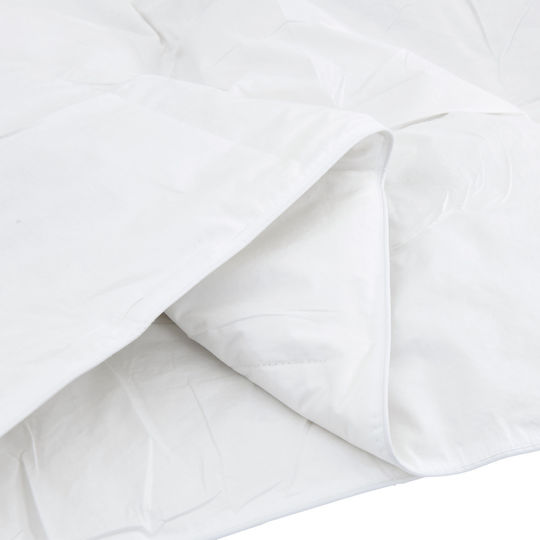 vidaXL Tagesdecke Einzelbett White 140x220cm