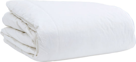 vidaXL Κουβερλί Υπέρδιπλο Λευκό 240x200cm