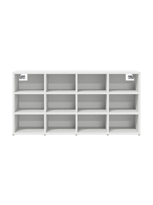 Entry Furniture with Shoe Rack / Wardrobe & Bench White 52.5x30x50cm