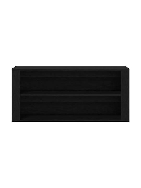 Eingangsmöbel mit Schuhschrank & Bank Black Oak 100x35x45cm