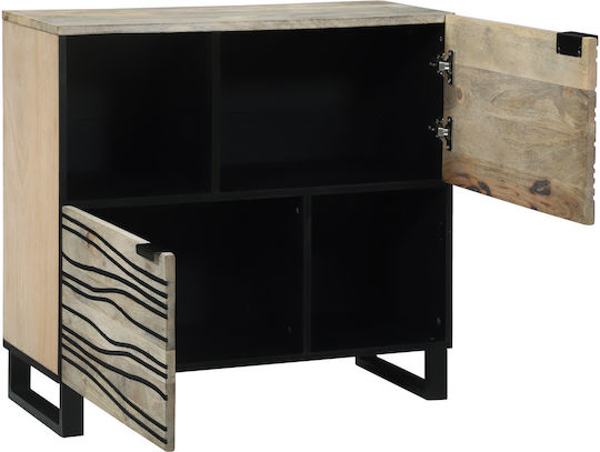 Eingangsmöbel mit Schrank White and Black 80x33.5x75cm