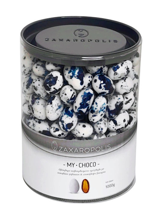 Zaxaropolis Κουφέτα Αμυγδάλου My Choco σε Σχήμα Κλασικό με Γεύση Καραμέλα Navy Μπλε 1000gr