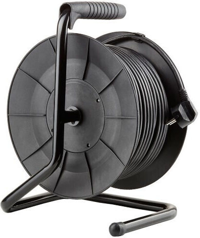 Technik Extension Reel Cord 3 x 1mm²/50m Black