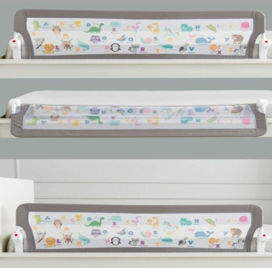 Guimo Pliabil Bară de protecție pentru pat în Culoare Gri 120x14x48εκ. 1buc
