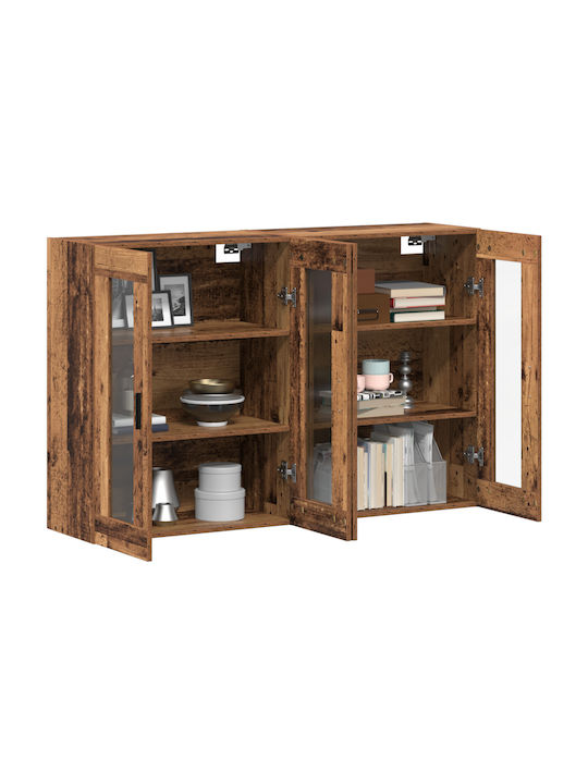 Висулка Витрина за хол със Стъкло Old Wood 69.5x34x90см