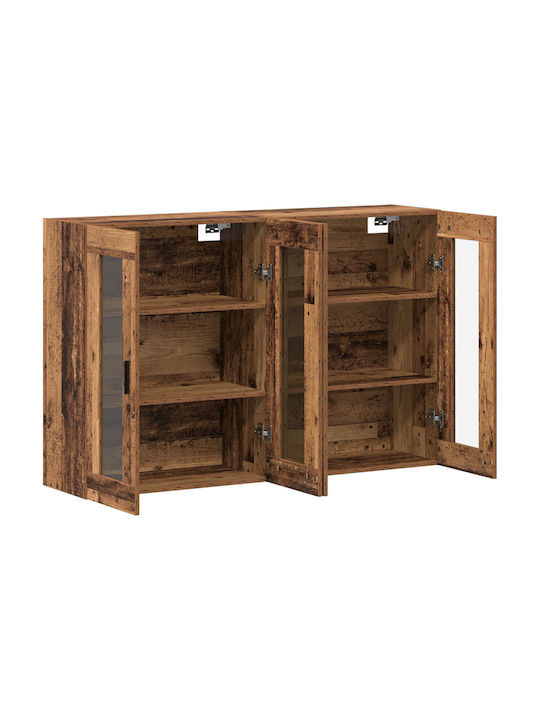 Висулка Витрина за хол със Стъкло Old Wood 69.5x34x90см