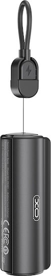 XO PR281 Power Bank 5000mAh 10.5W with USB-C Port Black