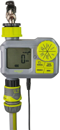 Gardex Irrigation Programmer Faucet Battery with Electrovane Expandable 1 Output