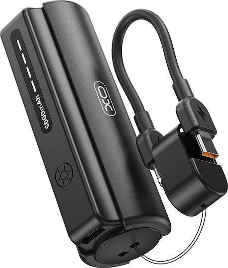 XO PR281 Power Bank 5000mAh 10.5W cu Port USB-C Negru