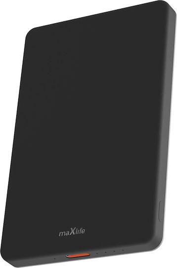 Maxlife MXPB-05 MagSafe Power Bank 5000mAh 20W με Θύρα USB-C Power Delivery Μαύρο