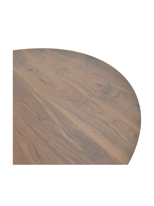 Bibble Rund Tisch Speisesaal Holz Walnut Shade 120x120x76cm