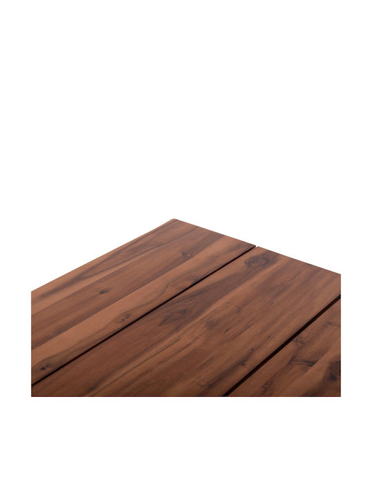Friggo Table Dining Room from Solid Wood & Metal Acacia 140x80x76cm
