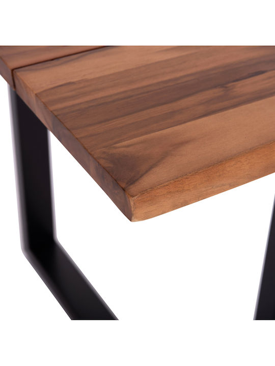 Friggo Table Dining Room from Solid Wood & Metal Acacia 140x80x76cm