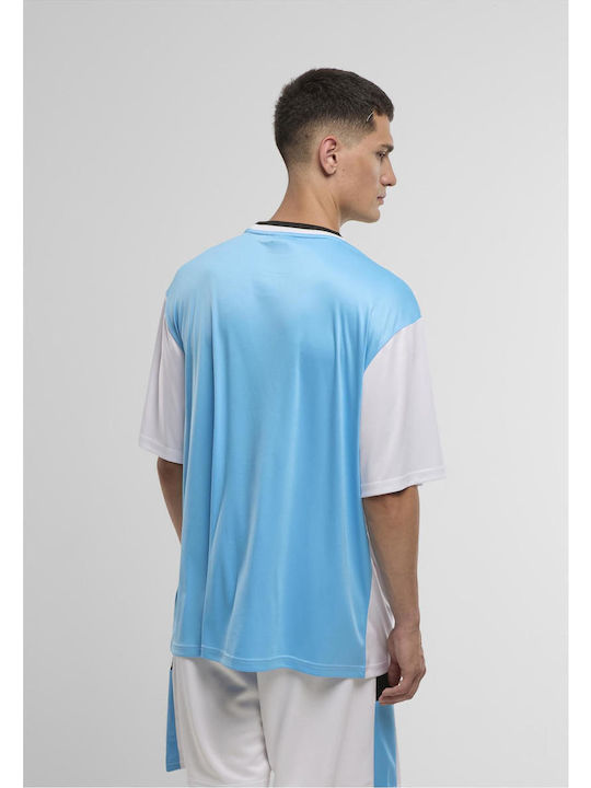 Tricou Bright White/aquarius