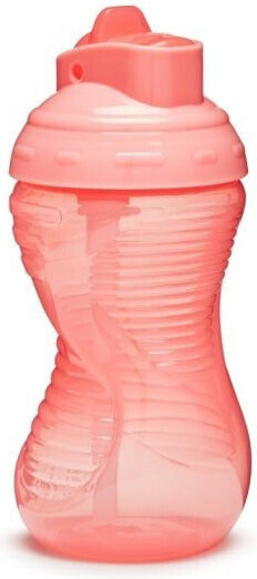 Munchkin Toddler Mighty Grip Flip Straw Cup Plastic Pink 296ml 12m+