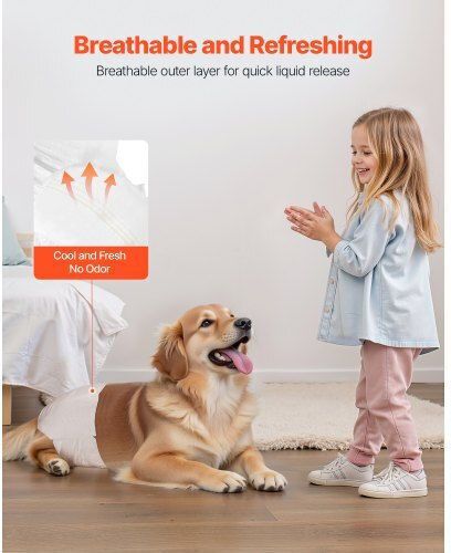 Vevor Pampers pentru câini 58.42 - 58.42cm 144buc