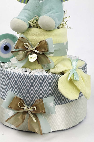 Dama Koupa Handmade Diaper Cake pentru Băiat