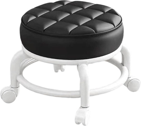 Wheeled Stool Black
