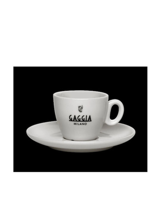 Gaggia Milano Комплект Чаши Еспресо от Порцелан 75ml 6 Бройки