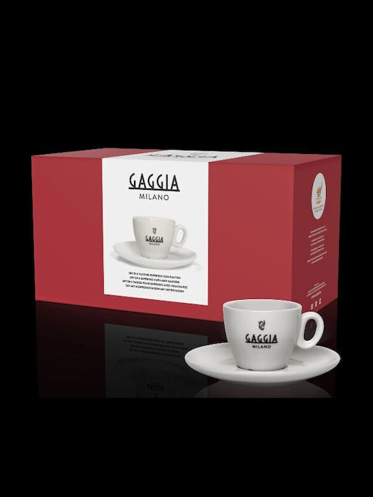 Gaggia Milano Комплект Чаши Еспресо от Порцелан 75ml 6 Бройки