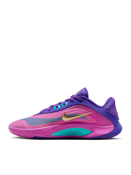 A'One Unapologetic Pantofi de Baschet Cu Talpă Joasă Violet Aprins / Violet Hyper / Magenta Hyper / Auriu Metalizat