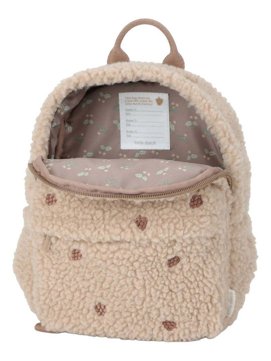 Little Dutch Teddy Kids Bag Backpack Brown 22.5cmx12cmx29cmcm