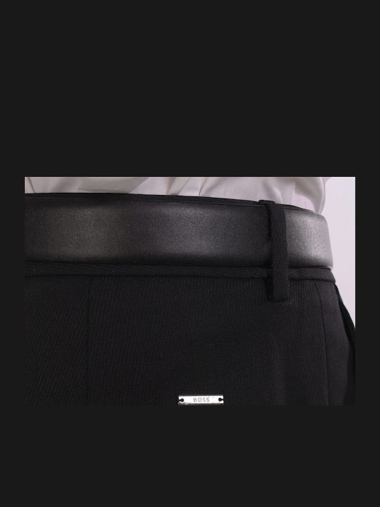 Men's Trousers Chinos Elastic Tapered Black