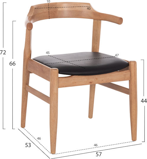 Dining Armchairs Cersei 57x53x72cm 2 Pieces Dining Armchairs Cersei 57x53x72cm 2 Pieces