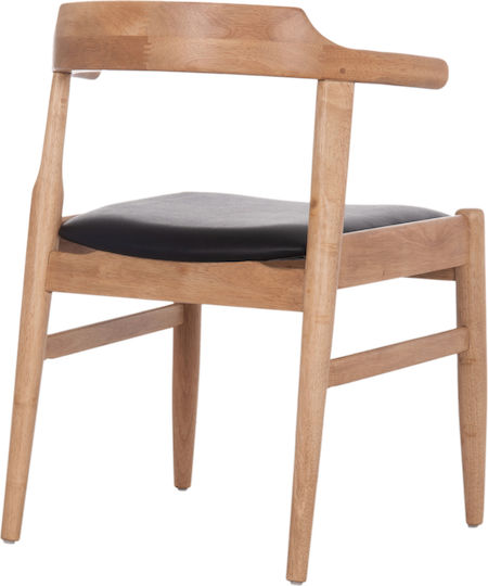 Cersei Stühle Speisesaal Light Oak, Black 2Stück 57x53x72cm