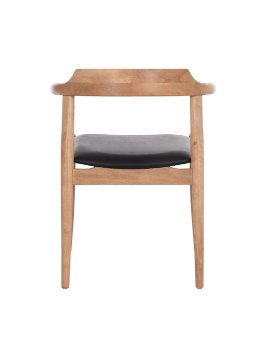 Cersei Stühle Speisesaal Light Oak, Black 2Stück 57x53x72cm