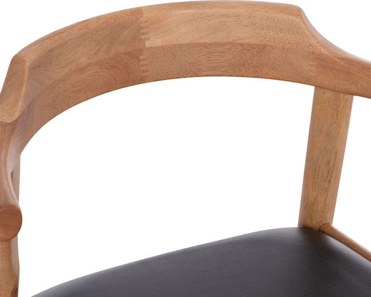 Cersei Stühle Speisesaal Light Oak, Black 2Stück 57x53x72cm