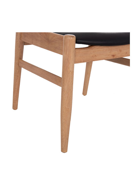 Cersei Stühle Speisesaal Light Oak, Black 2Stück 57x53x72cm
