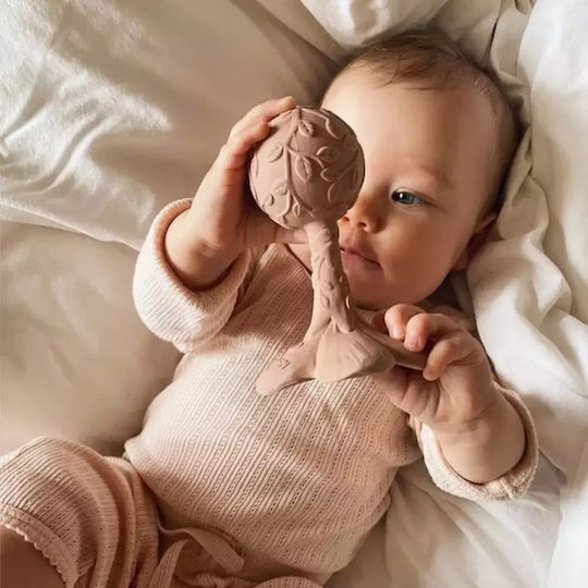 Natruba Teething Rattle made of Rubber for 0 m+