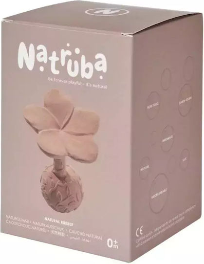 Natruba Teething Rattle made of Rubber for 0 m+
