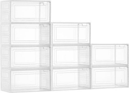 Vevor Cutie Din Plastic Pentru Depozitarea Pantofilor 34x25x25cm 9 Bucăți