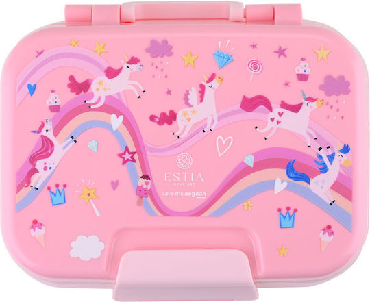 Estia Save The Aegean Plastic Kids' Lunch Set 1.03lt Rainbow Dreams x x 7cm