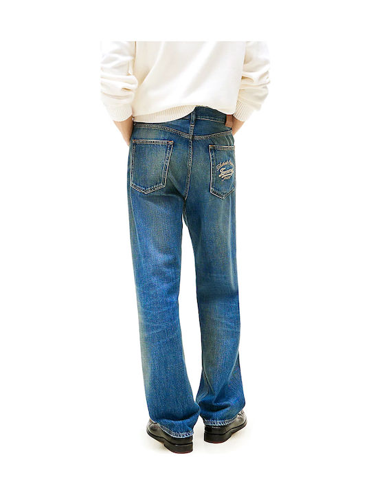 Tommy Hilfiger Ανδρικό Παντελόνι Τζιν Regular Fit Straight Μπλε